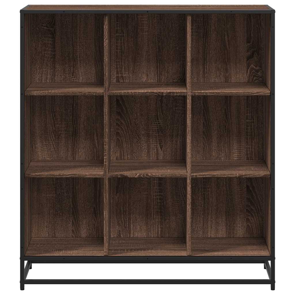 Bookshelf oak look 97.5x33x107.5 wood material and metal