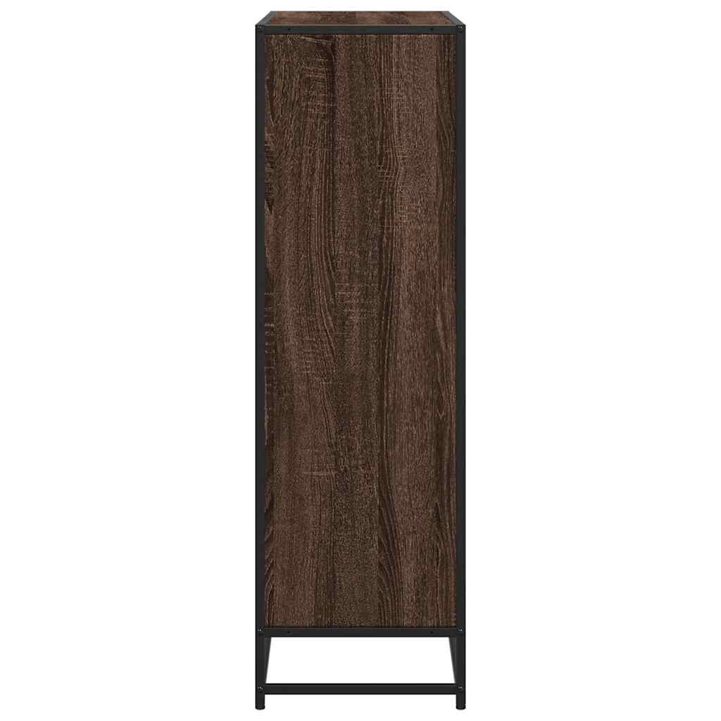 Bookshelf oak look 97.5x33x107.5 wood material and metal