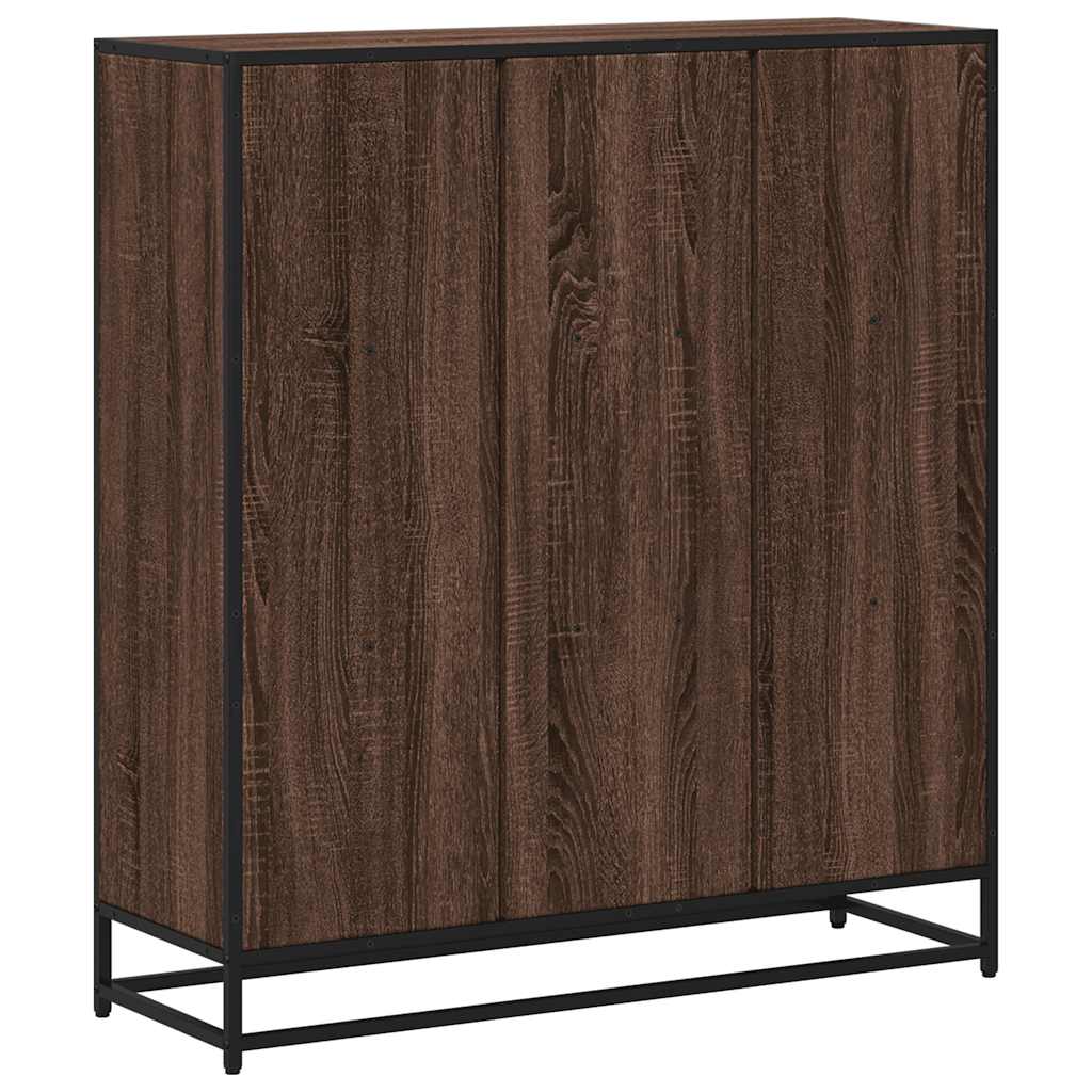Bookshelf oak look 97.5x33x107.5 wood material and metal