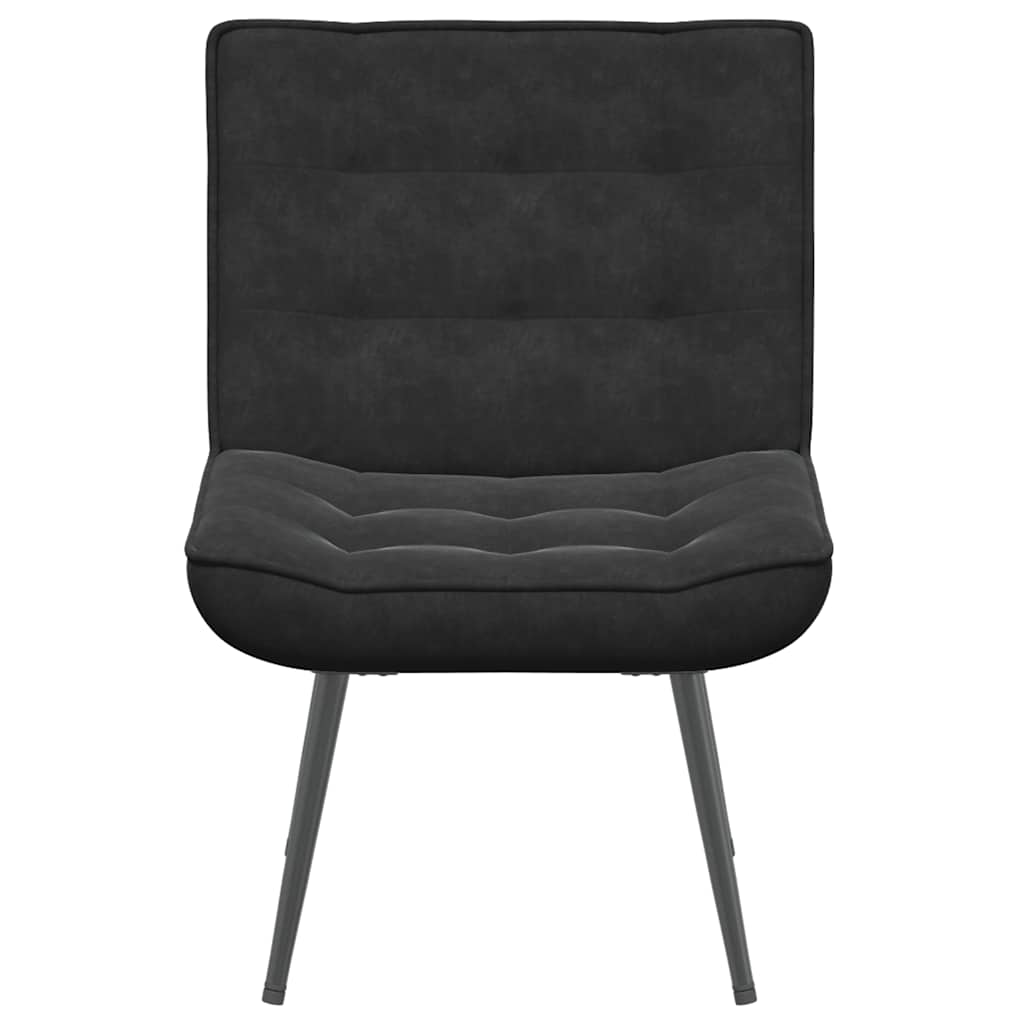 Fauteuil relax noir 64x74x84 cm velours