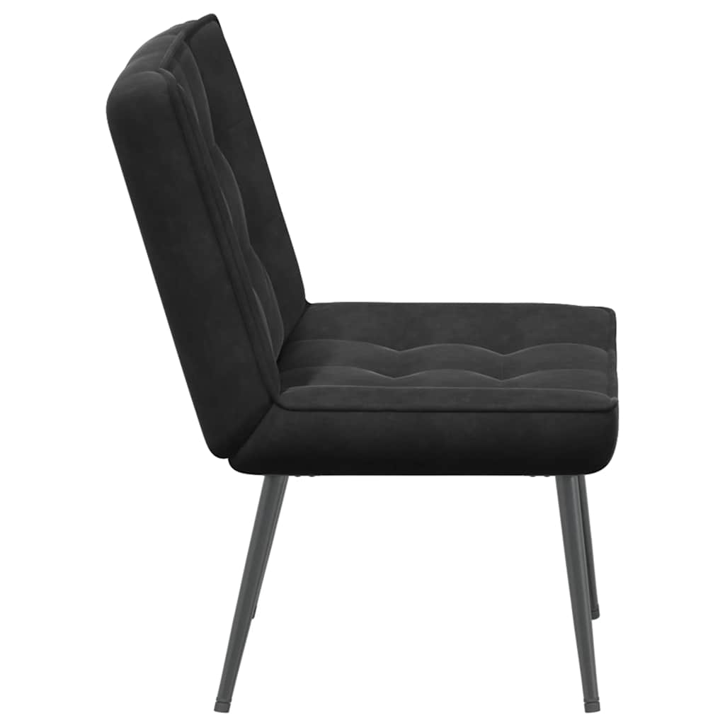 Fauteuil relax noir 64x74x84 cm velours
