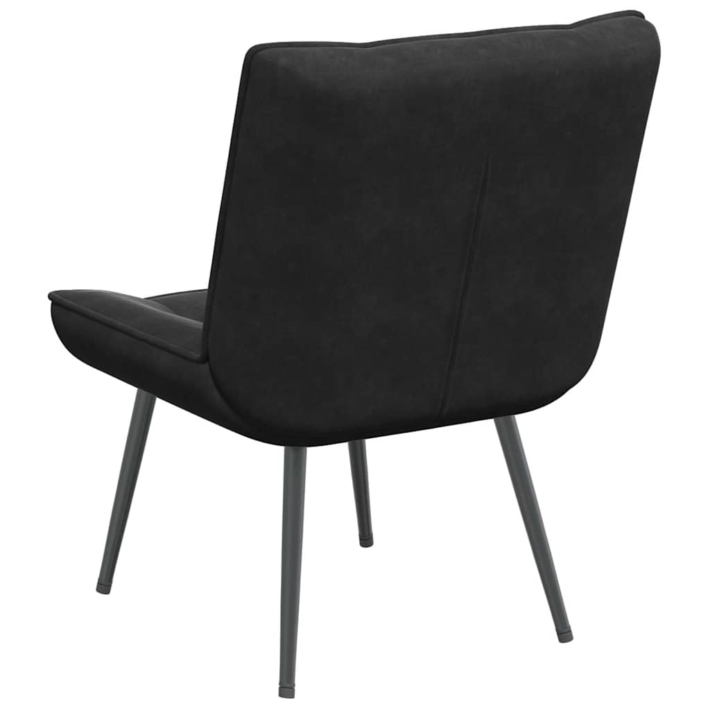 Fauteuil relax noir 64x74x84 cm velours