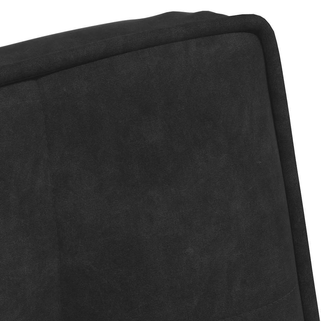 Fauteuil relax noir 64x74x84 cm velours