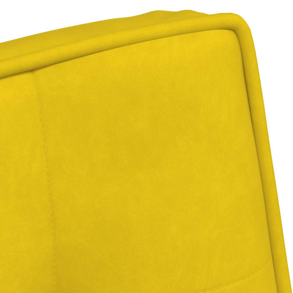 Relaxing chair yellow 64x74x84 cm velvet