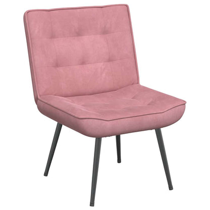 Relaxsessel mit Hocker Rosa Samt