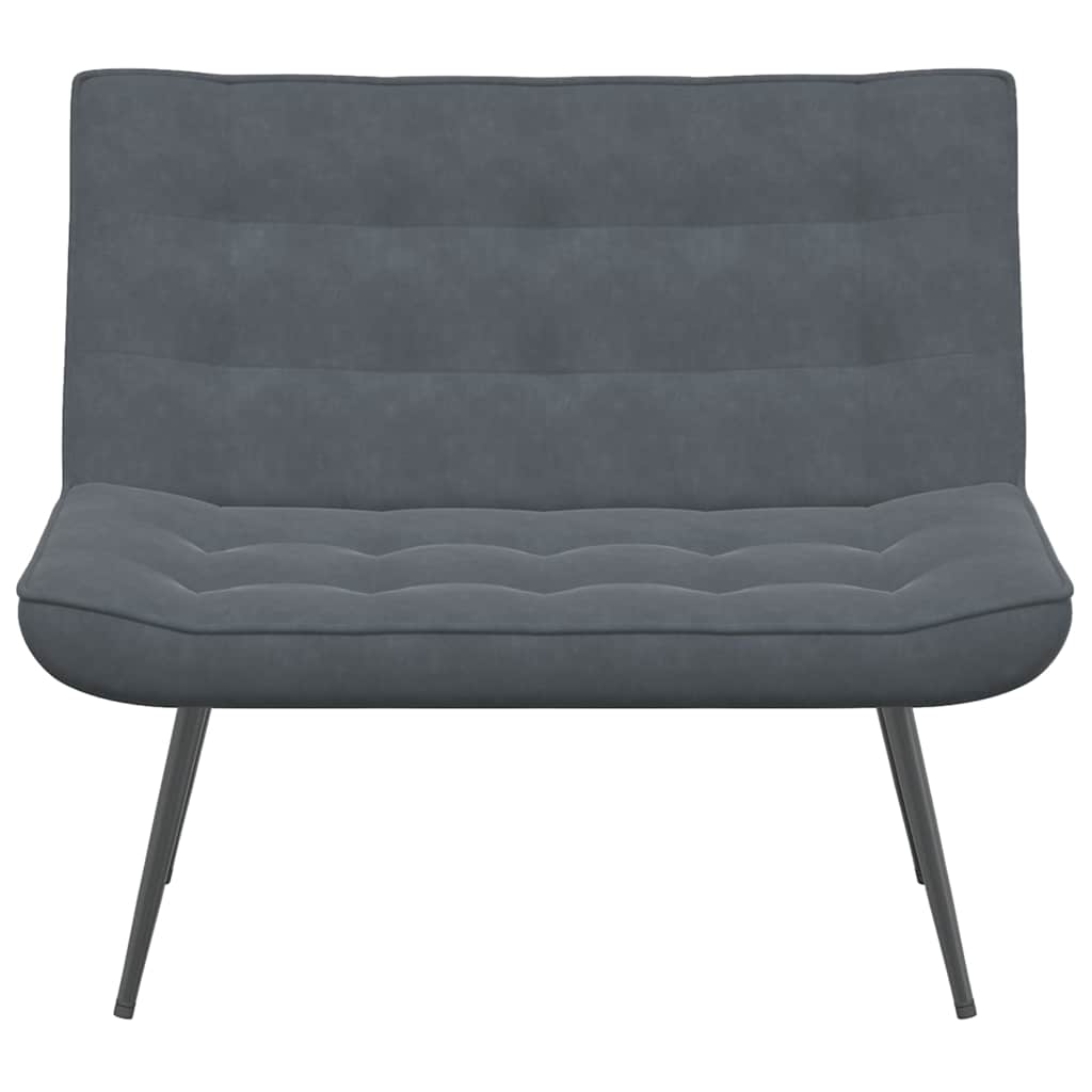Sitzbank Dunkelgrau 110x74x84 cm Samt