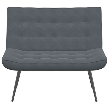 Sitzbank Dunkelgrau 110x74x84 cm Samt