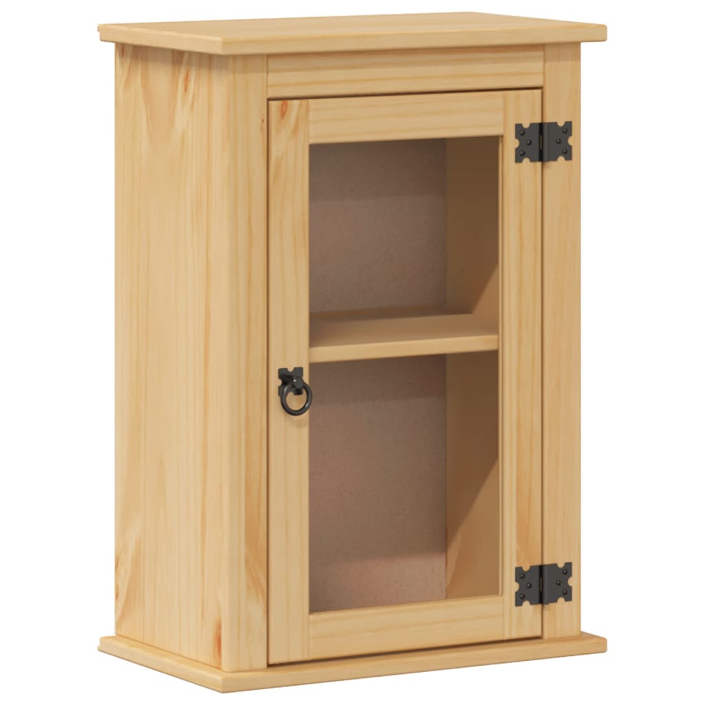 Meuble mural de salle de bain Corona 45x27x64,5 cm en bois de pin massif