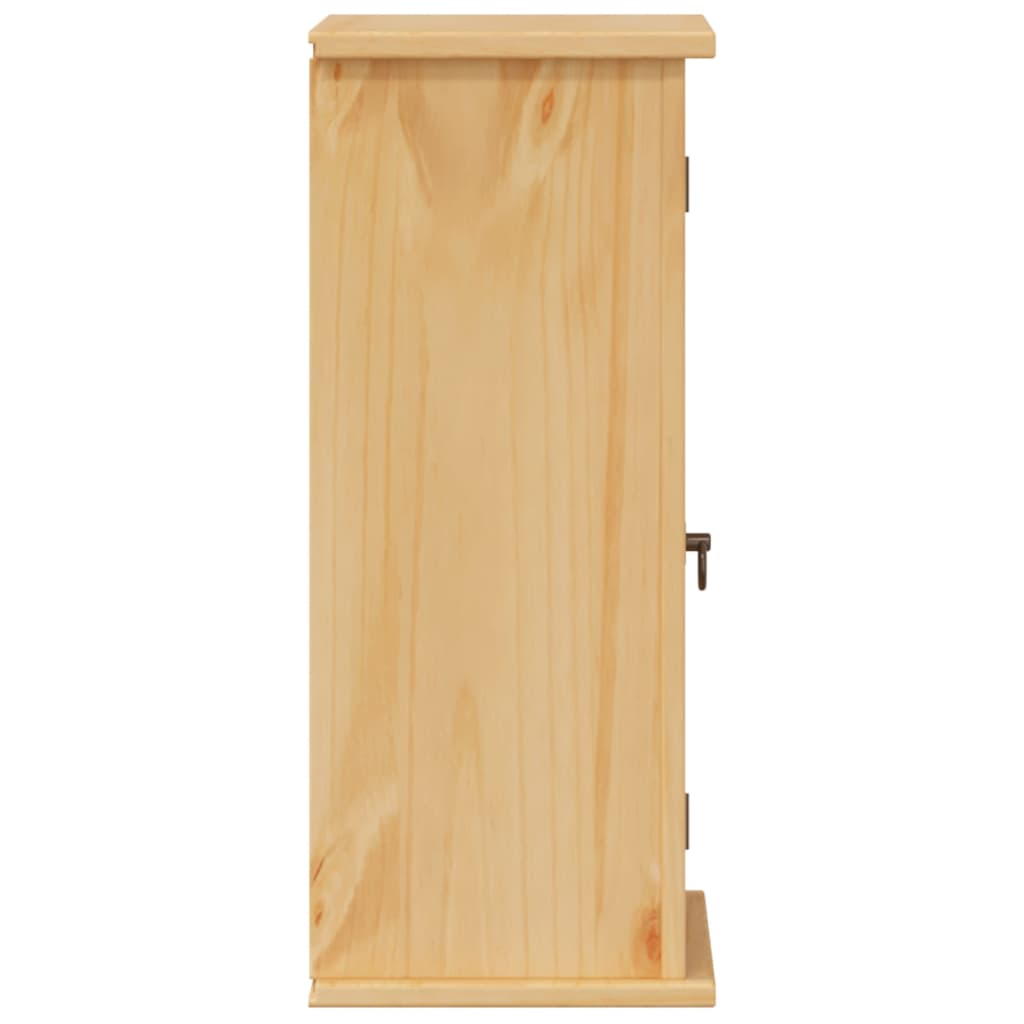 Meuble mural de salle de bain Corona 45x27x64,5 cm en bois de pin massif