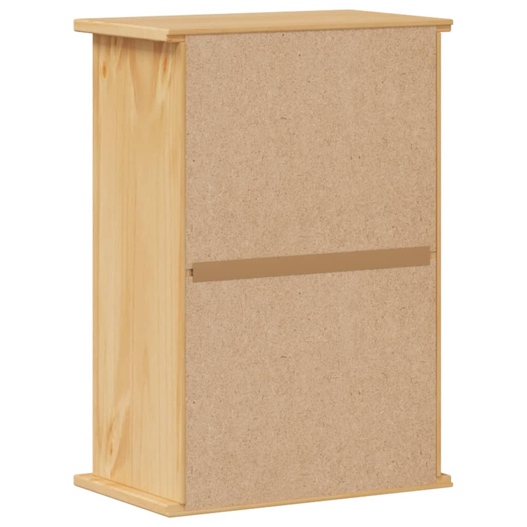 Meuble mural de salle de bain Corona 45x27x64,5 cm en bois de pin massif