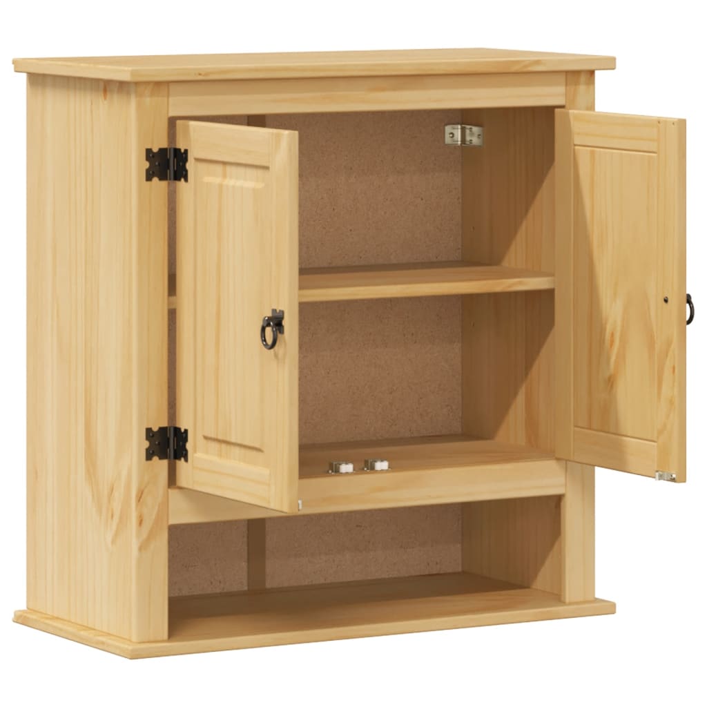 Bad-Wandschrank Corona 70x33x71,5 cm Massivholz Kiefer