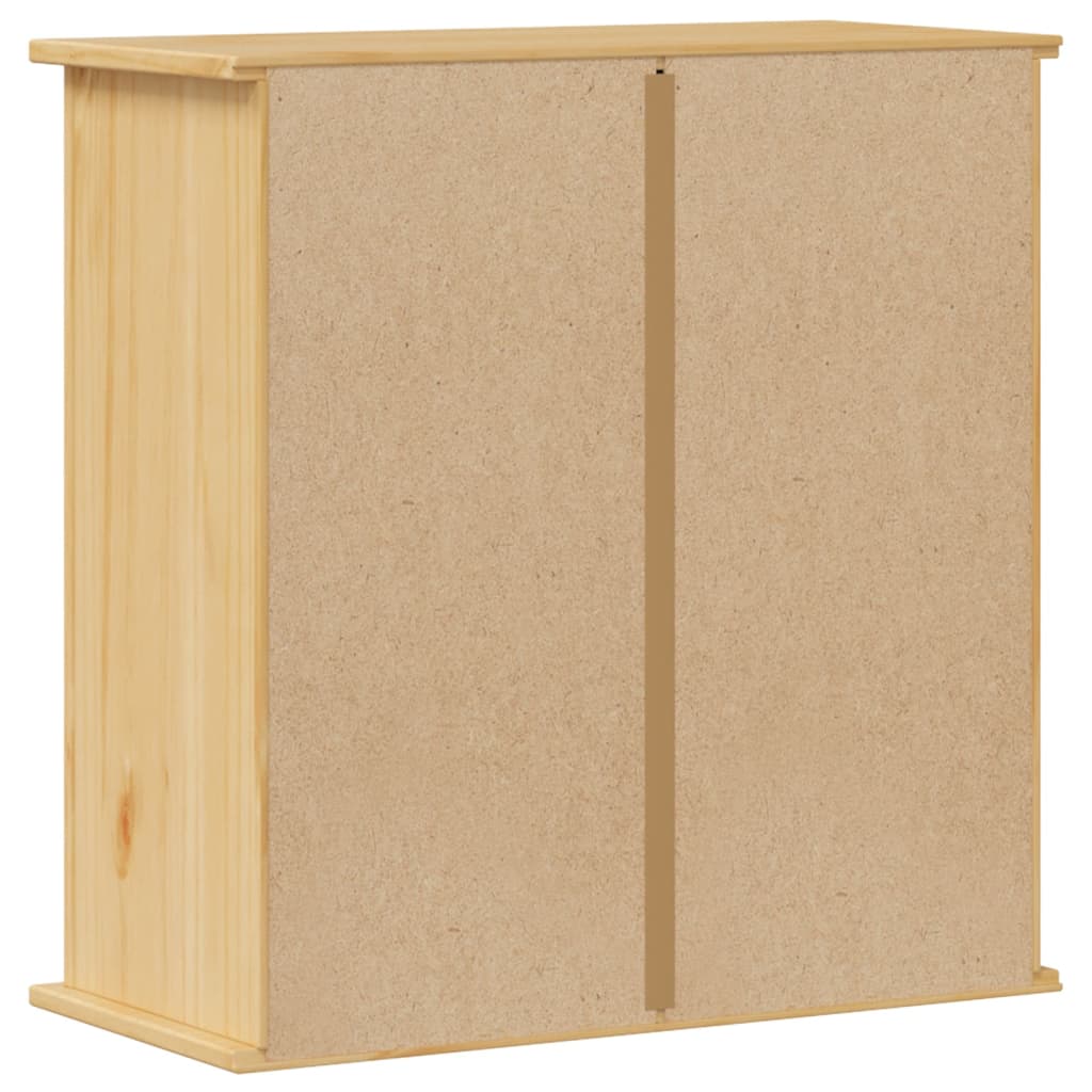 Meuble mural de salle de bain Corona 70x33x71,5 cm en bois de pin massif