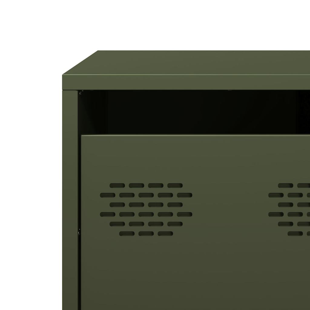 Coffee Table Olive Green 101.5x50x43.5 cm Cold-rolled steel