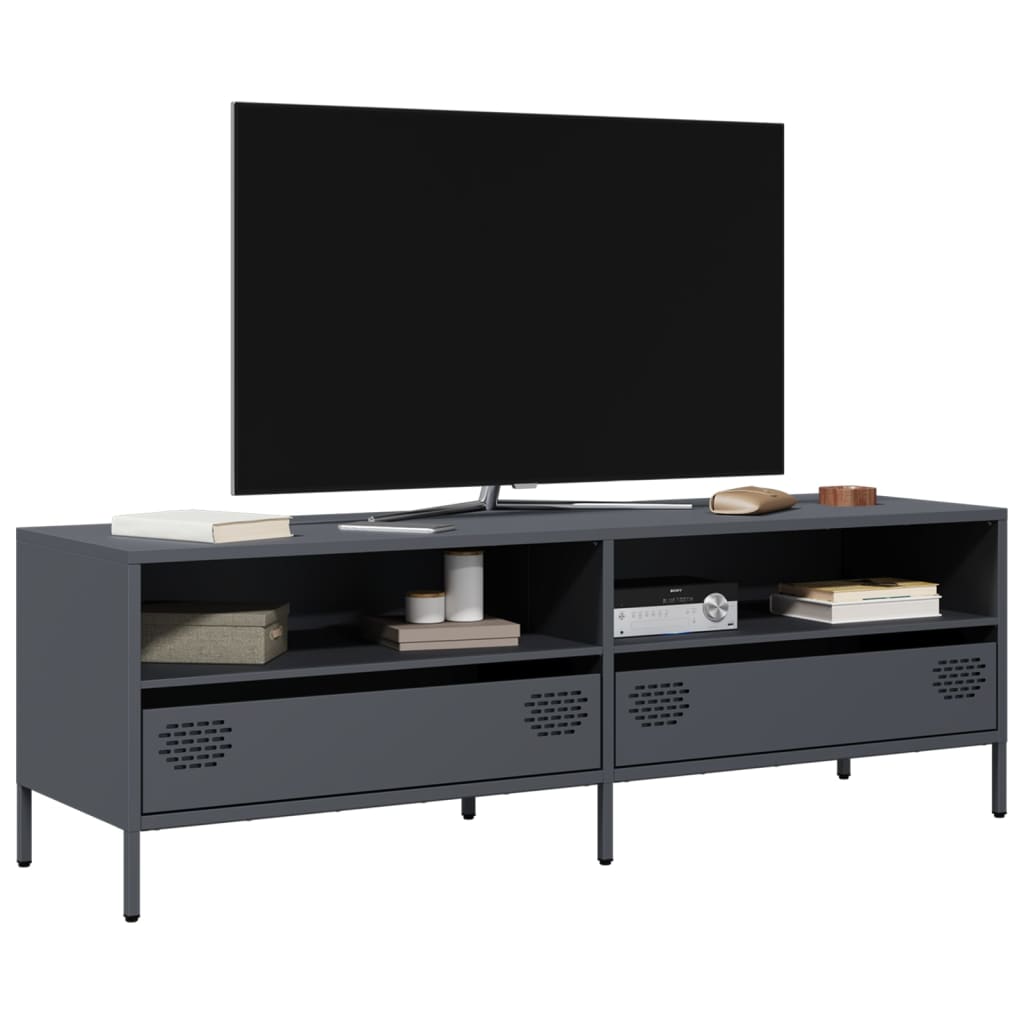 TV-Schrank Anthrazit 135x39x43,5 cm Kaltgewalzter Stahl