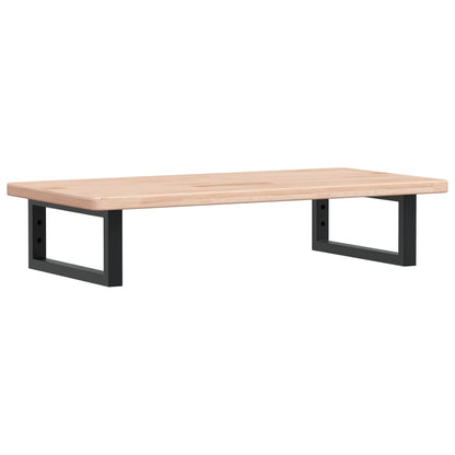 Waschtischplatte mit Halterung Stahl und Massivholz Eiche
