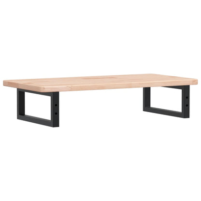 Waschtischplatte mit Halterung Stahl und Massivholz Eiche