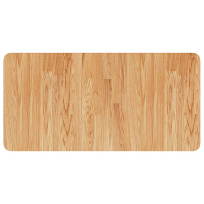 Waschtischplatte mit Halterung Stahl und Massivholz Eiche