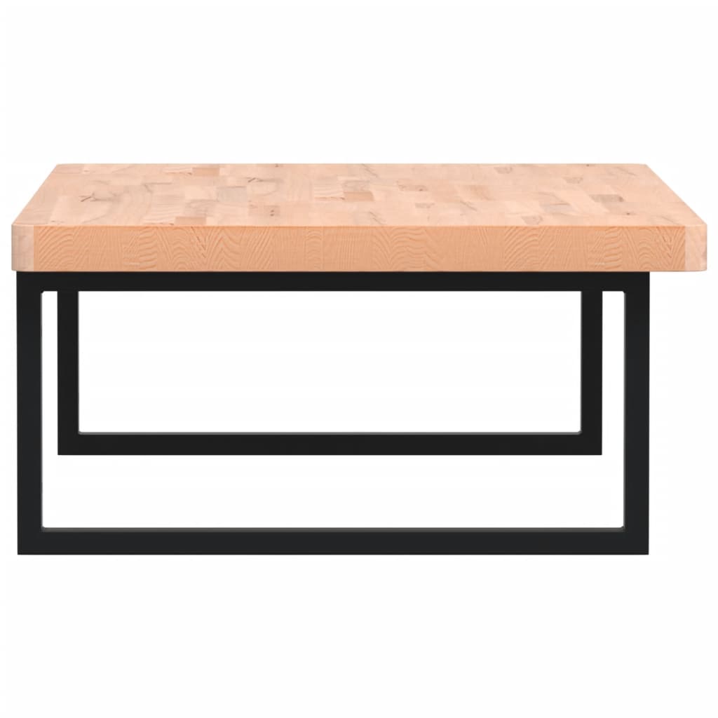 Washbasin shelf wall-mounted steel and solid beech wood