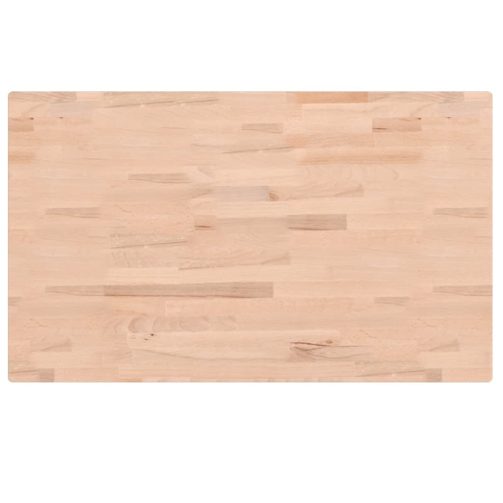 Washbasin shelf wall-mounted steel and solid beech wood