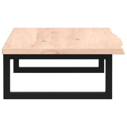 Waschtischplatte mit Halterung Stahl und Massivholz Eiche