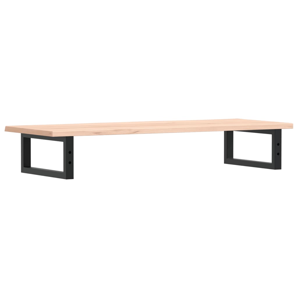 Waschtischplatte mit Halterung Stahl und Massivholz Eiche