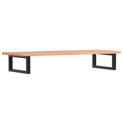 Waschtischplatte mit Halterung Stahl und Massivholz Eiche