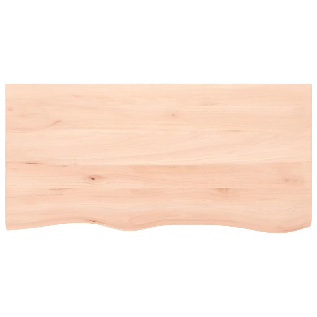 Waschtischplatte mit Halterung Stahl und Massivholz Eiche