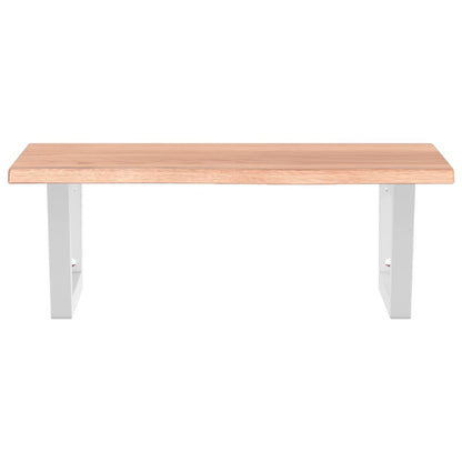 Waschtischplatte mit Halterung Stahl und Massivholz Eiche