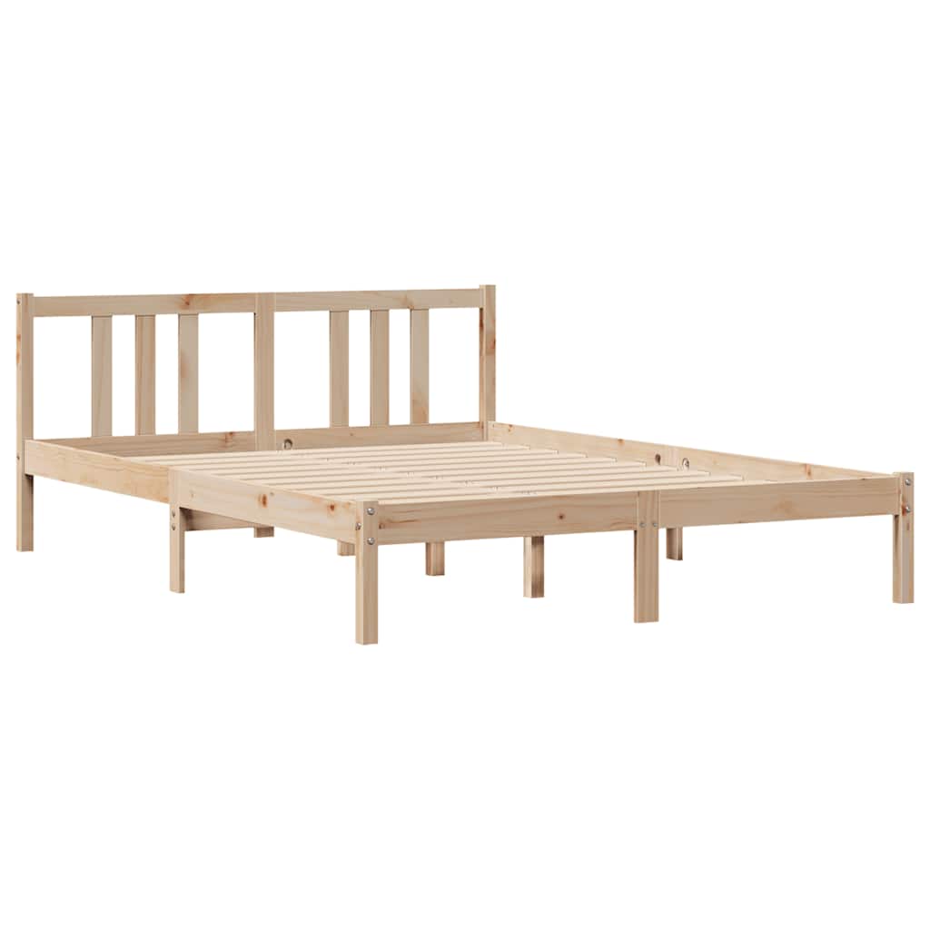 Massivholzbett ohne Matratze 135x190 cm Kiefernholz