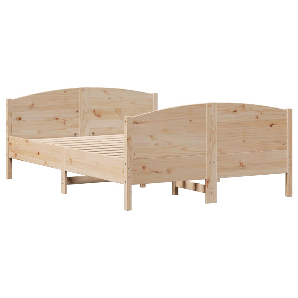 Massivholzbett ohne Matratze 135x190 cm Kiefernholz