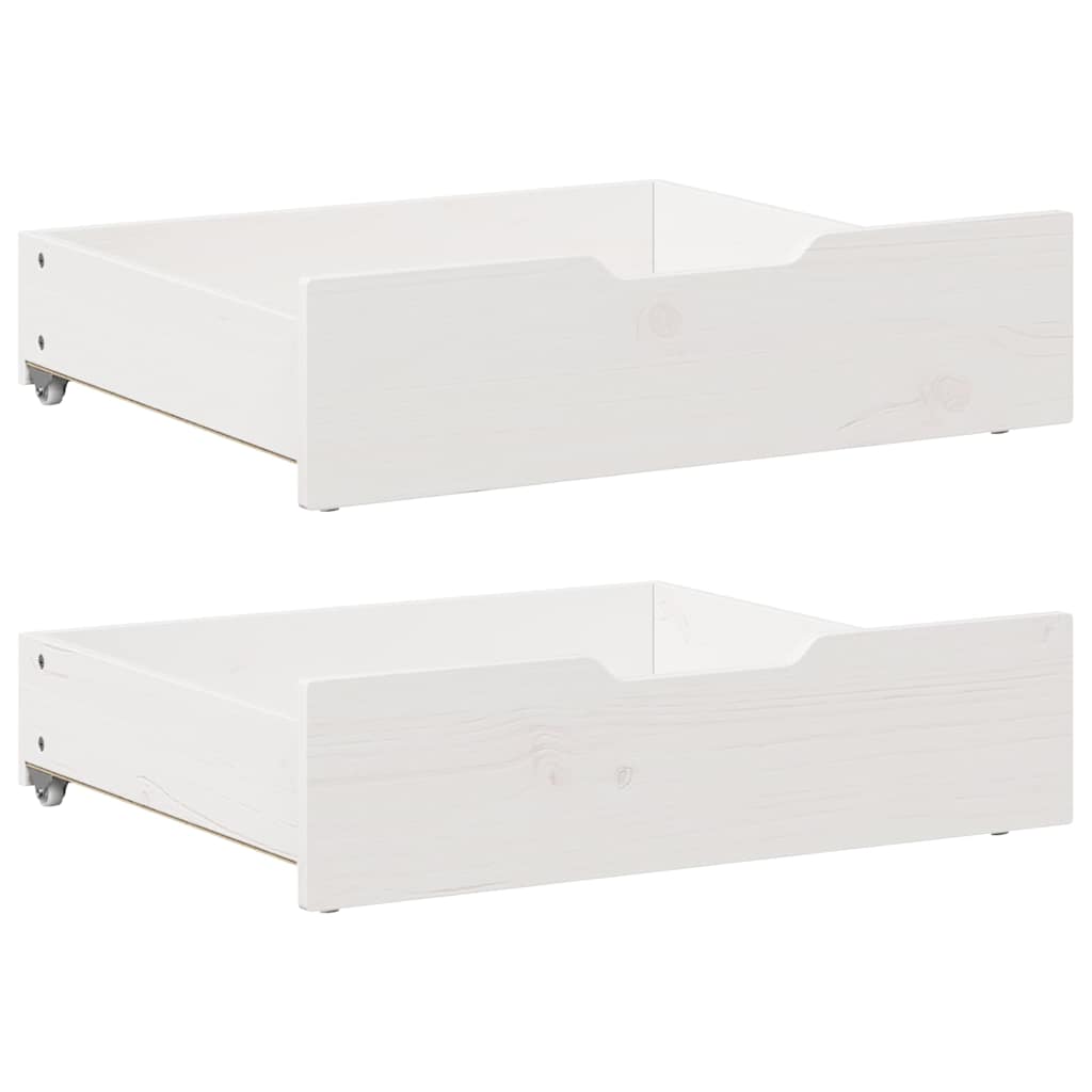 Children's bed with drawers 80x170 cm solid pine wood