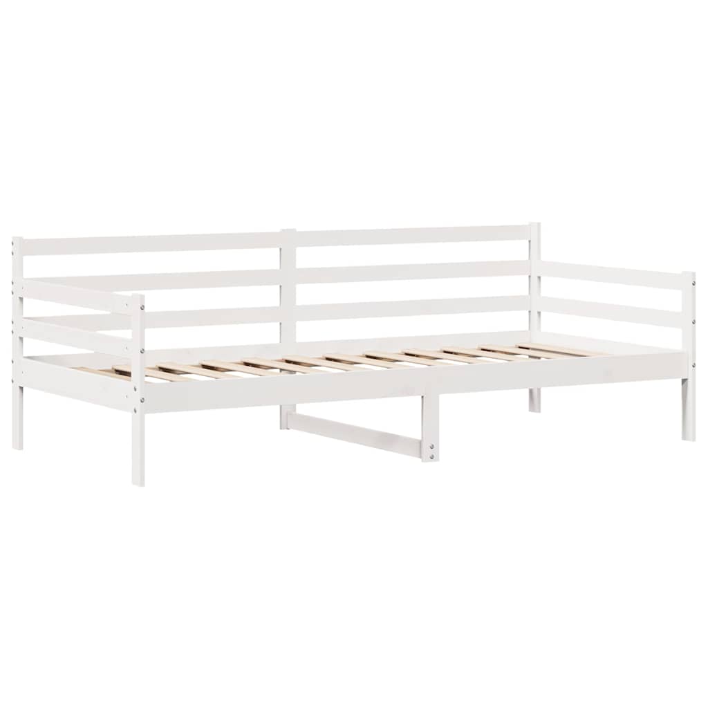 Tagesbett mit Schubladen Weiß 90x190 cm Kiefernholz