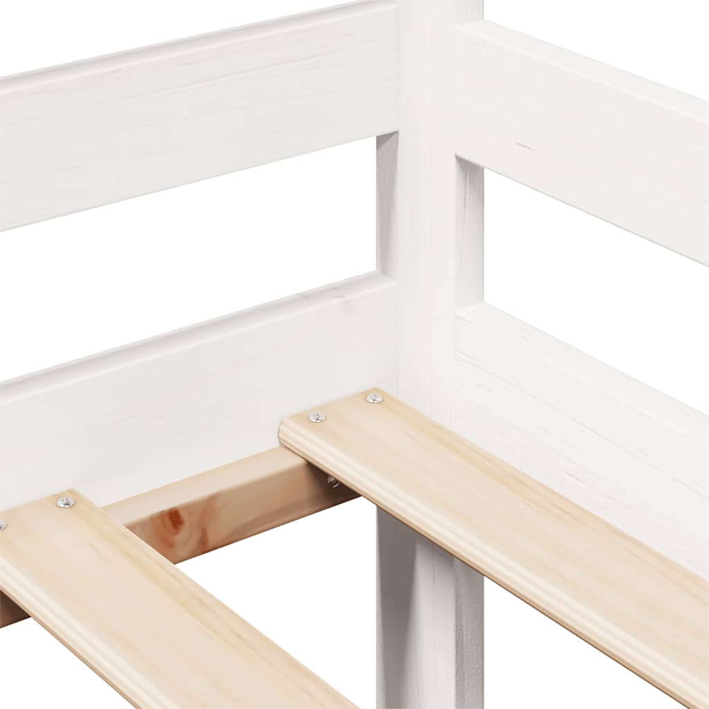 Tagesbett mit Schubladen Weiß 90x190 cm Kiefernholz