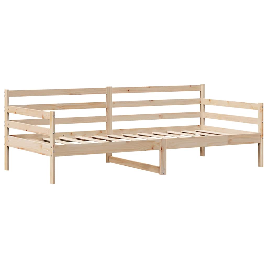 Tagesbett mit Schubladen Weiß 80x200 cm Kiefernholz