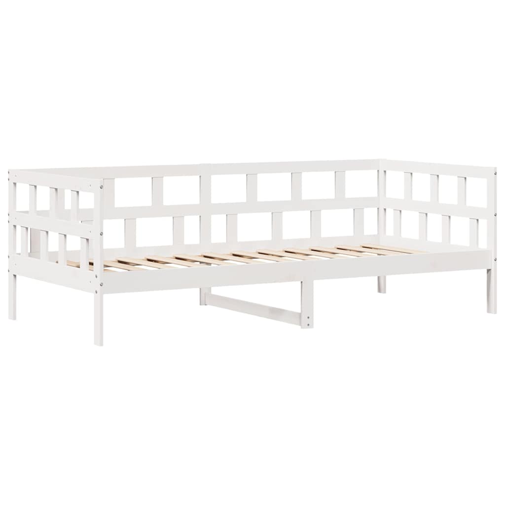 Tagesbett mit Schubladen Weiß 90x190 cm Kiefernholz