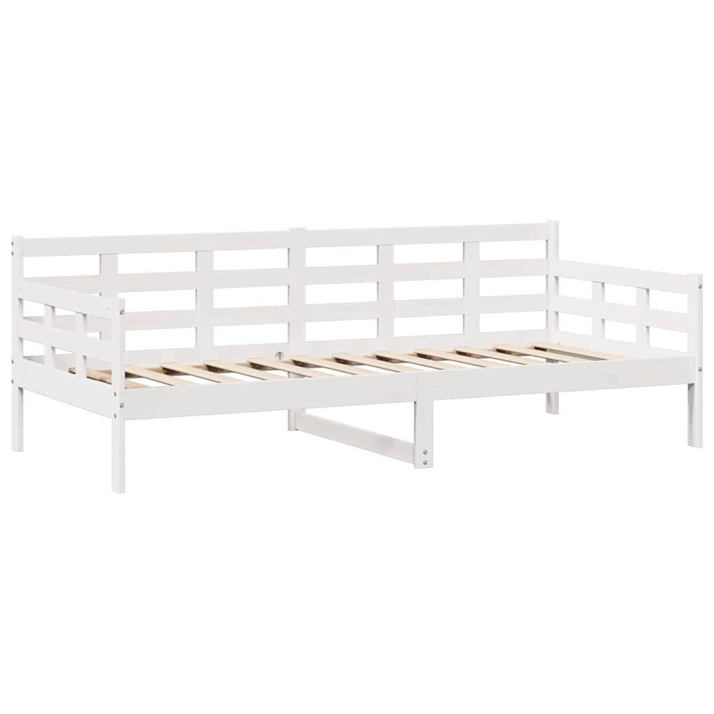 Tagesbett mit Schubladen Weiß 80x200 cm Kiefernholz