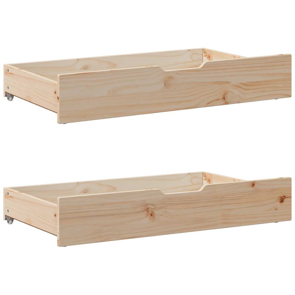 Tagesbett Ausziehbar mit Schubladen ohne Matratze 80x200 cm