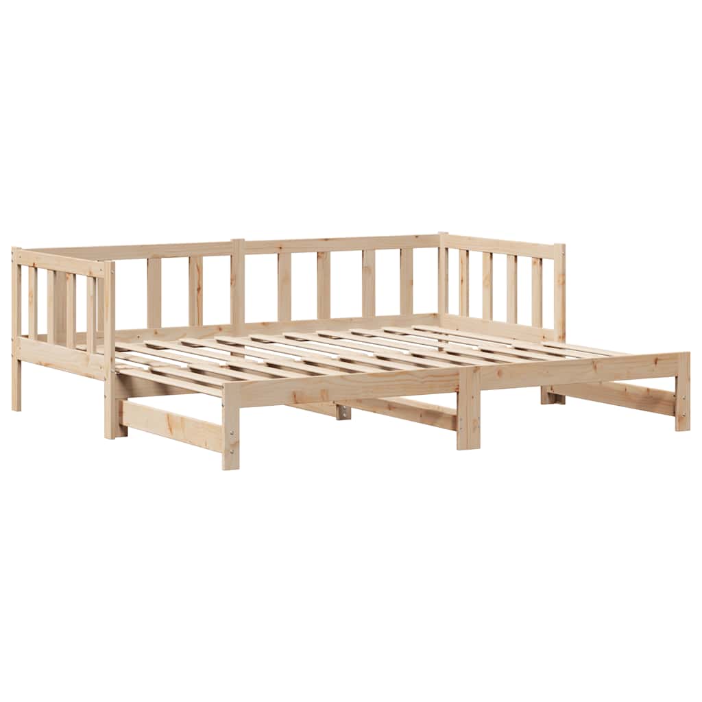 Tagesbett Ausziehbar mit Schubladen ohne Matratze 80x200 cm