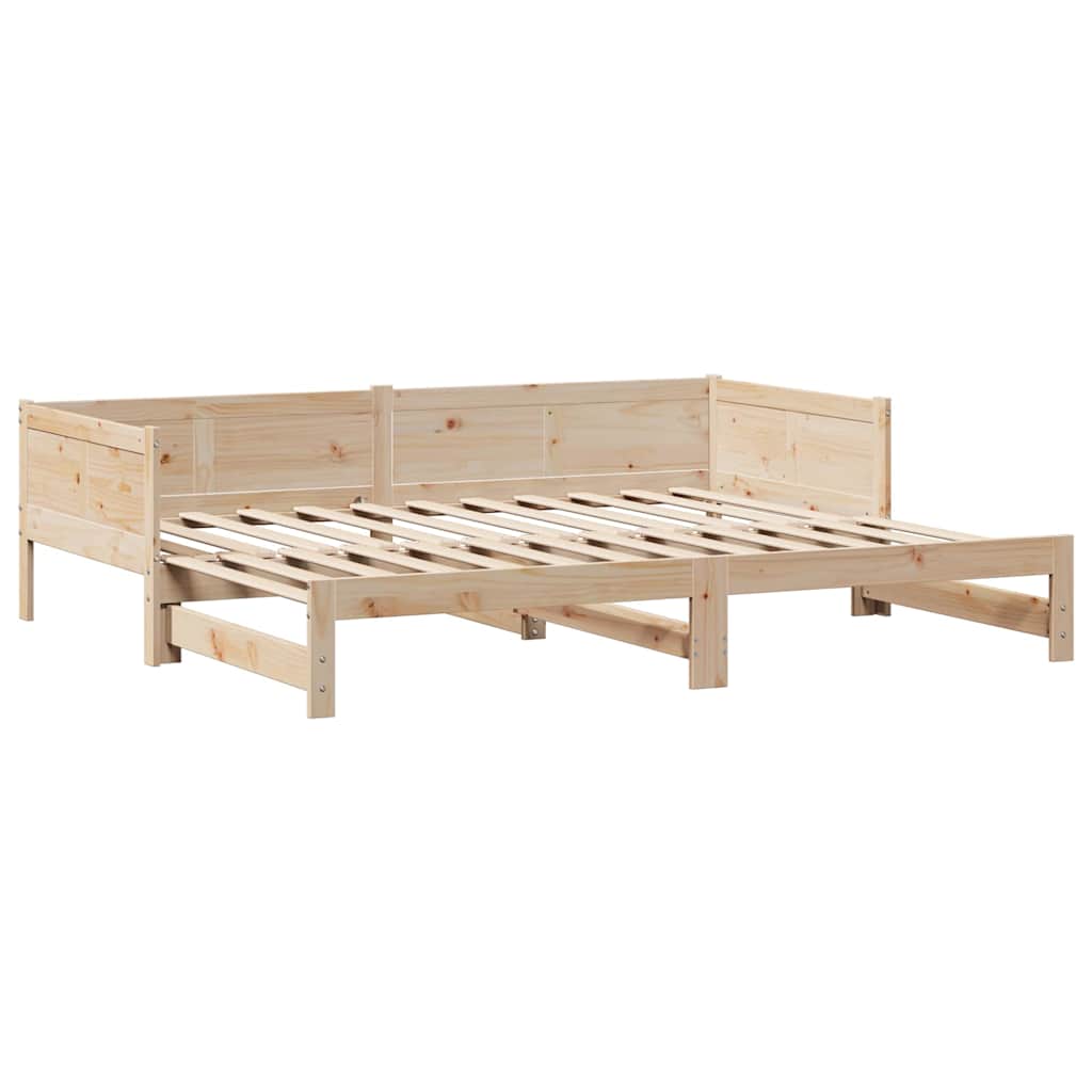 Tagesbett Ausziehbar mit Schubladen ohne Matratze 90x190 cm