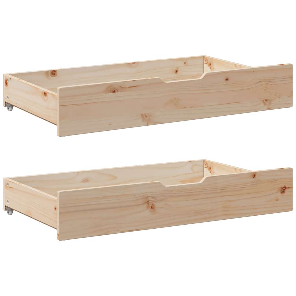 Tagesbett Ausziehbar mit Schubladen ohne Matratze 90x190 cm