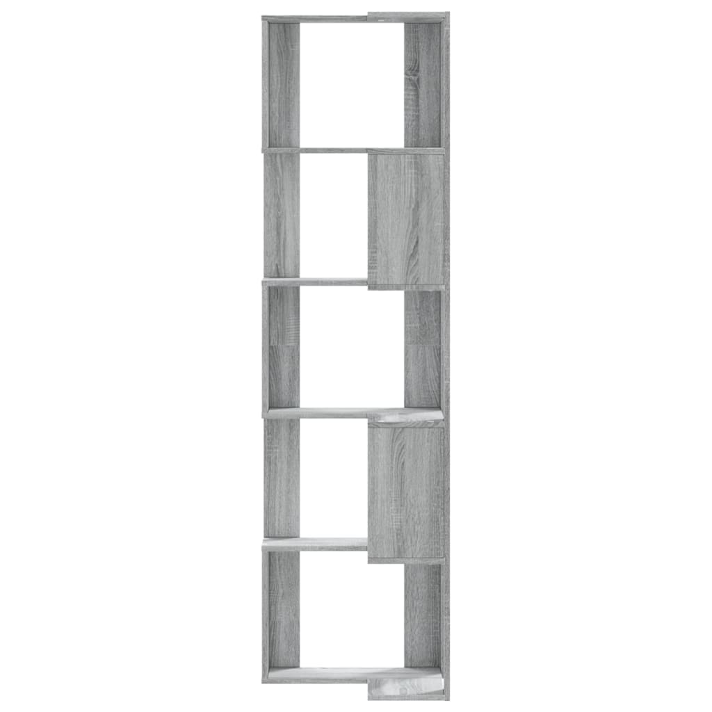 Bibliothèque 5 étagères Gris Sonoma 50x50x179 cm bois