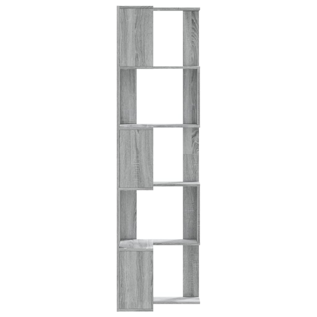 Bibliothèque 5 étagères Gris Sonoma 50x50x179 cm bois