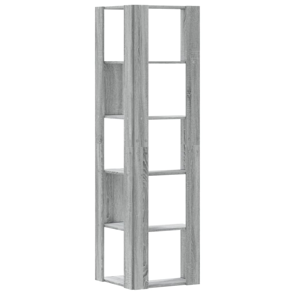 Bibliothèque 5 étagères Gris Sonoma 50x50x179 cm bois
