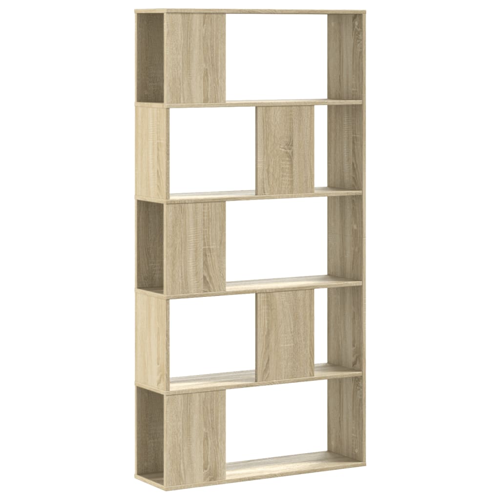 Bücherregal 5 Böden Sonoma-Eiche 80,5x23,5x162,5 Holzwerkstoff