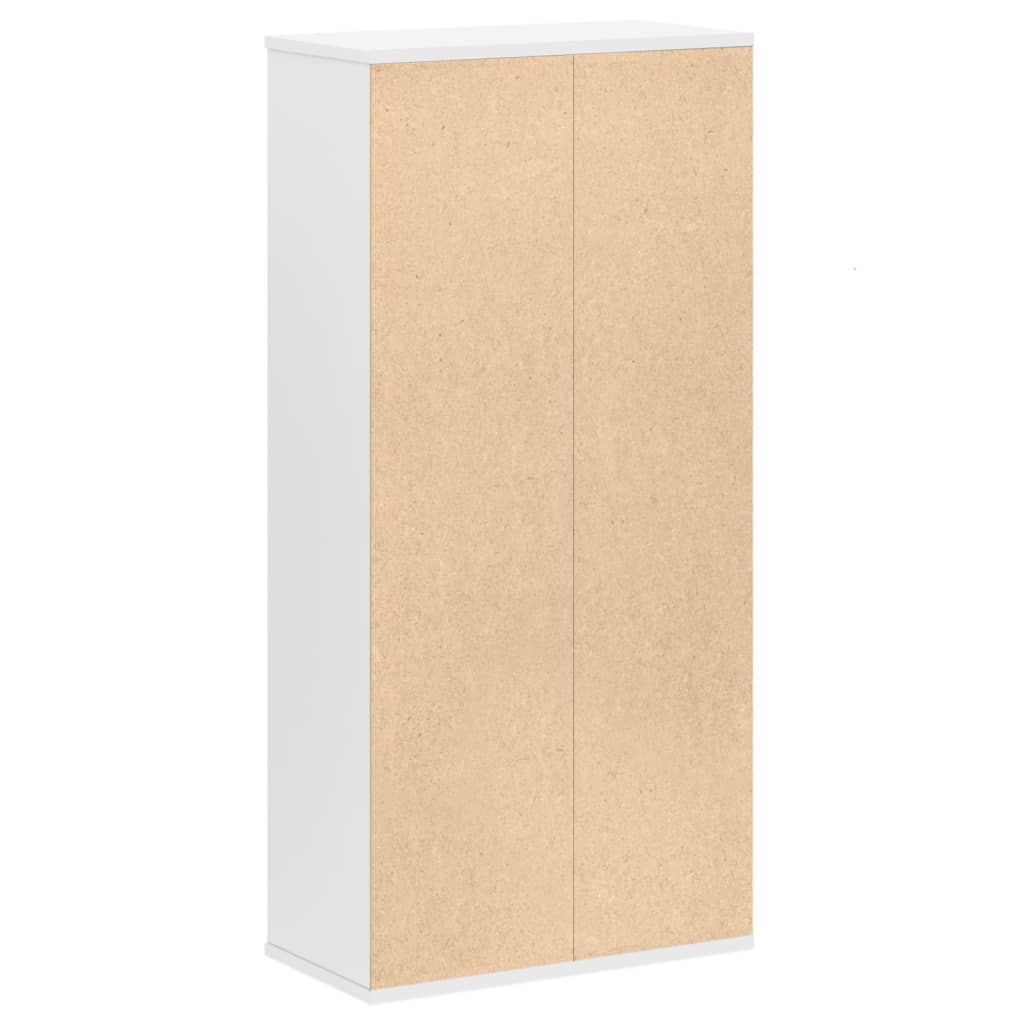 Bibliothèque blanche 50x25x105 cm en bois