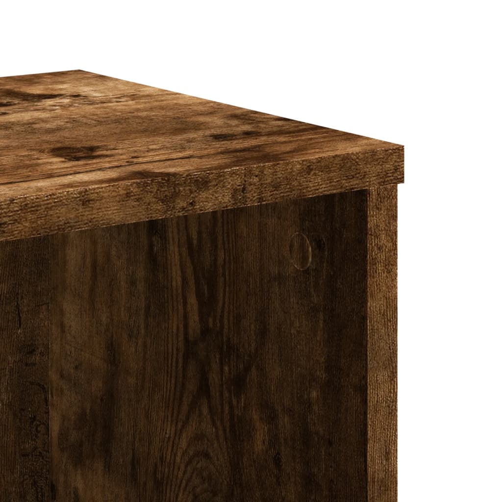 Bookshelf Smoked Oak 50x25x105 cm Wood Material