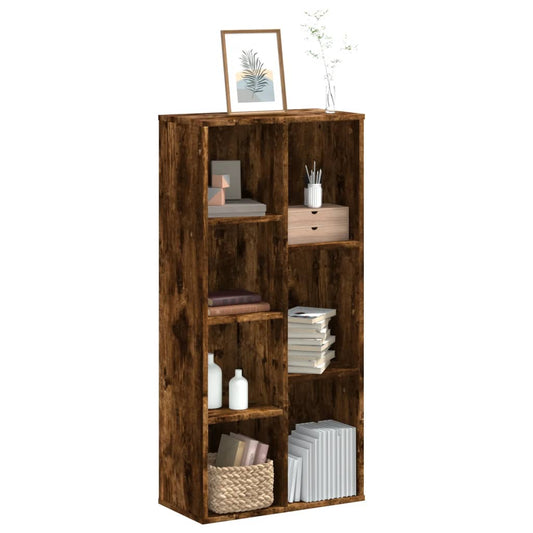 Bookshelf Smoked Oak 50x25x105 cm Wood Material