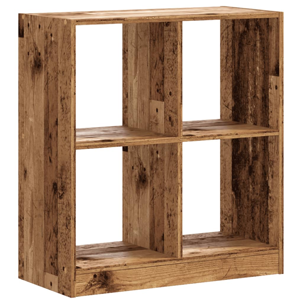 Bibliothèque aspect bois de récupération 68,5x32x75 cm en bois