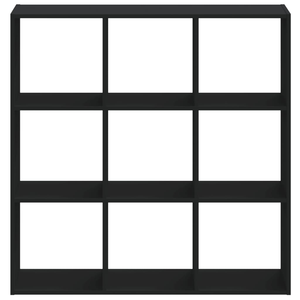 Bibliothèque noire 102x32x102 cm matière bois