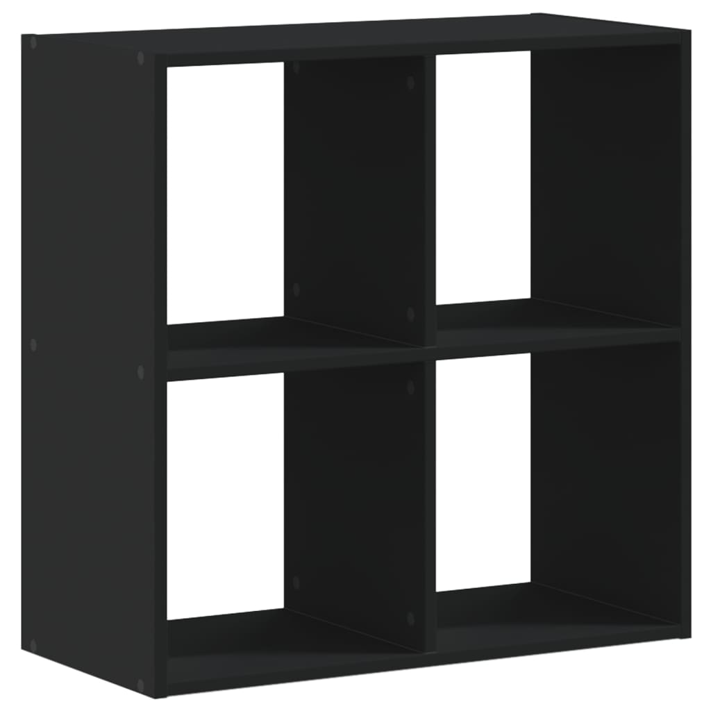 Bibliothèque noire 68,5x32x68,5 cm matériau bois